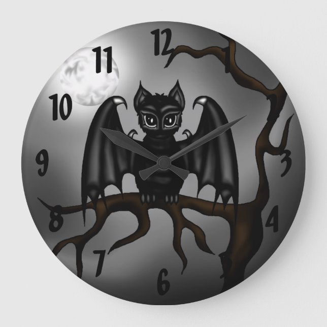 cat large clock (Front)