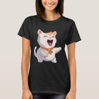 Cat Laughing Illustration