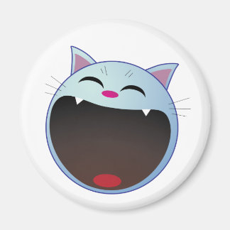 cat laughing magnet