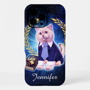Cat lawyer in space iPhone 16 pro max case