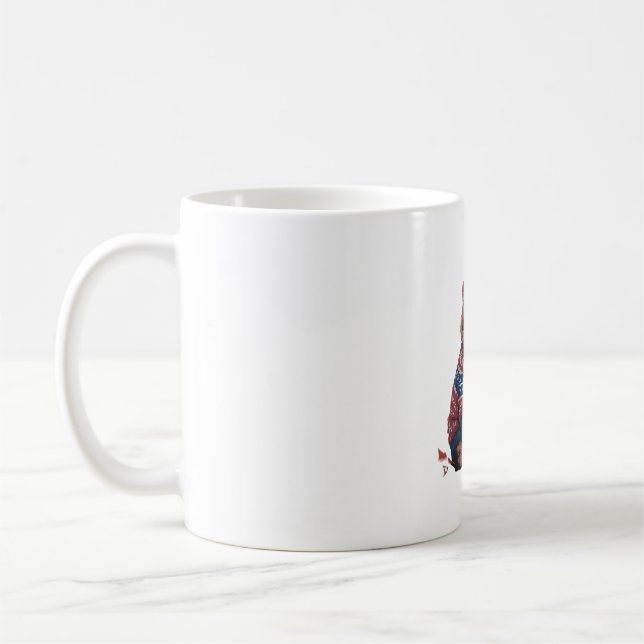 Cat Leaf Fall Hello Autumn Funny Cat Kitten Lover  Coffee Mug (Left)