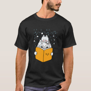 cat learning back to school chemistry science chem T-Shirt