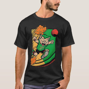 Cat Leprechaun Basketball St Patricks Day Sports T-Shirt