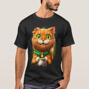 Cat Leprechaun St Patricks Day Kitten Cats 3 T-Shirt