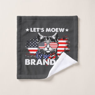 Cat Lets Meow  Wash Cloth