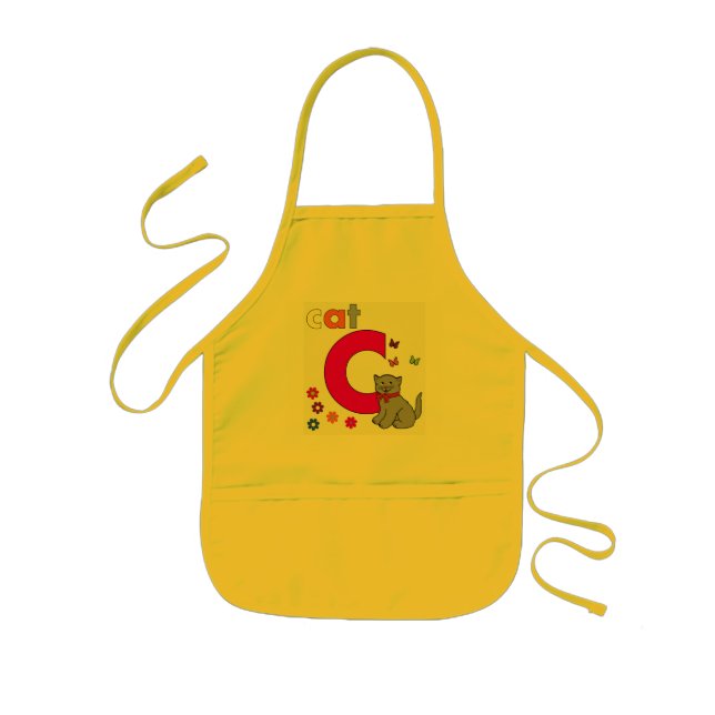 Cat Letter C Apron (Front)