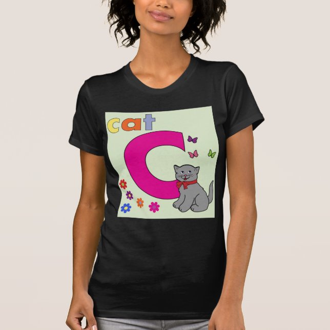 Cat Letter C Tshirt (Front)