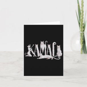 Cat Lettering Art - Kamala Harris 2024 Card