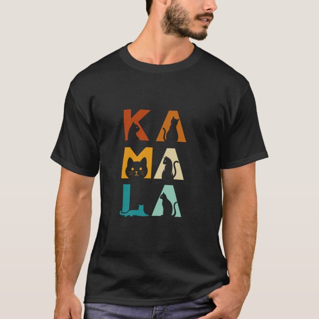 Cat Lettering Cat Ladies T Shirt (Front)