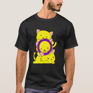 Cat Lgb Intersex Flag Cats Lgbq Pride Month T-Shirt