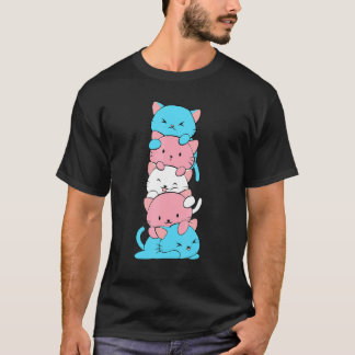 Cat  Lgbt Transgender Flag Cats Lgbtq Pride Month T-Shirt