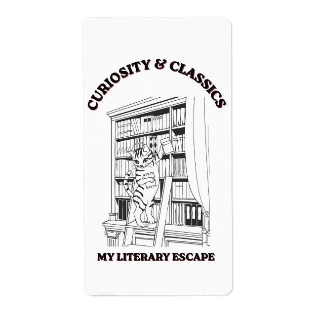 Cat Librarian Aesthetic Art Poster  (Front)