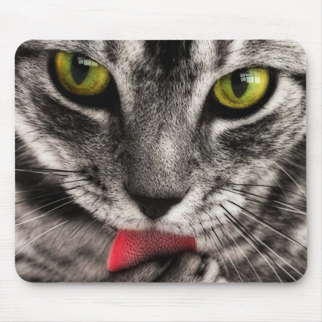 Cat Lick Mouse Pad (Front)