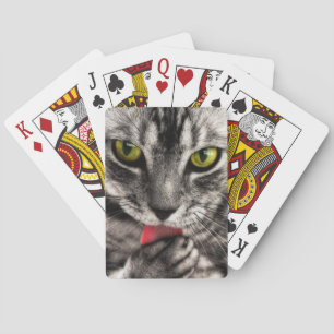 Cat Lick Playing Cards