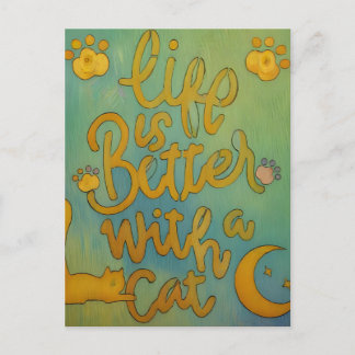 Cat Life Postcard