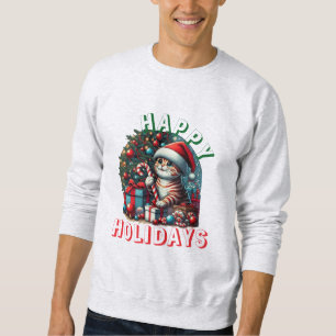 Cat Lights Christmas animal pet sweatshirts