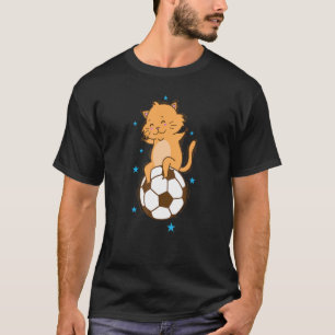 Cat likes Soccer Sport Hobby Pet T-Shirt