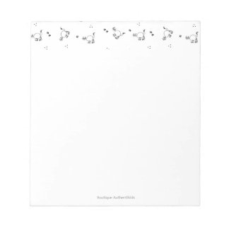 Cat Line Art Notepad