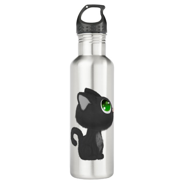 Cat Little Cat Feline Animal Animals Domestic Cat. 710 Ml Water Bottle (Front)