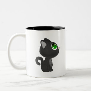Cat Little Cat Feline Animal Animals Domestic Cat. Two-Tone Coffee Mug