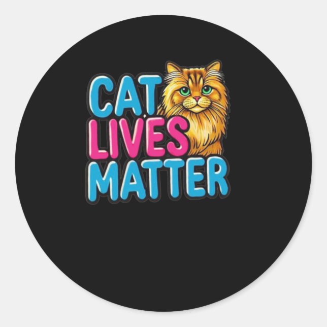 Cat Lives Sticker  (Front)