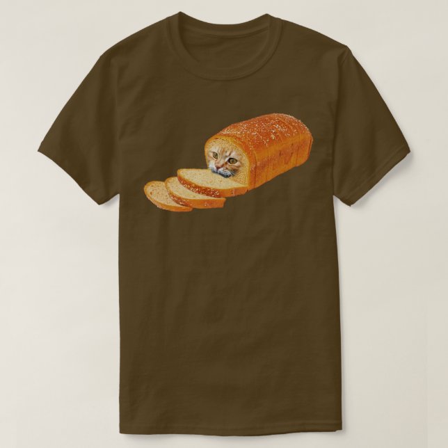 Cat Loaf Kitty Kitten Bread Breadloaf Cats Funny T-Shirt (Design Front)