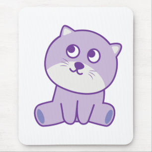 cat  looking to the sky mouse pad
