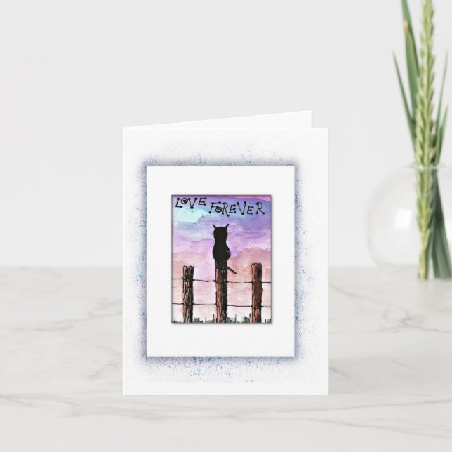 Cat Loss, Death, Sympathy Card (Front)