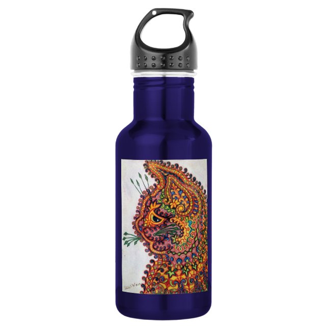 Cat, Louis Wain 532 Ml Water Bottle (Front)