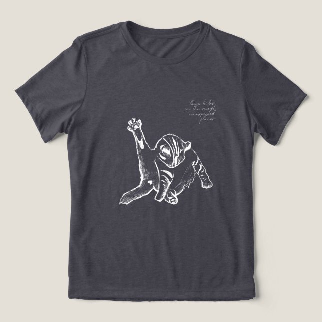 Cat love'24 Tri-Blend shirt (Design Front)
