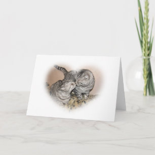 Cat love Greeting card