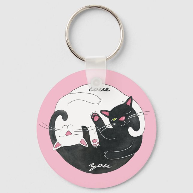 Cat Love Key Ring (Front)