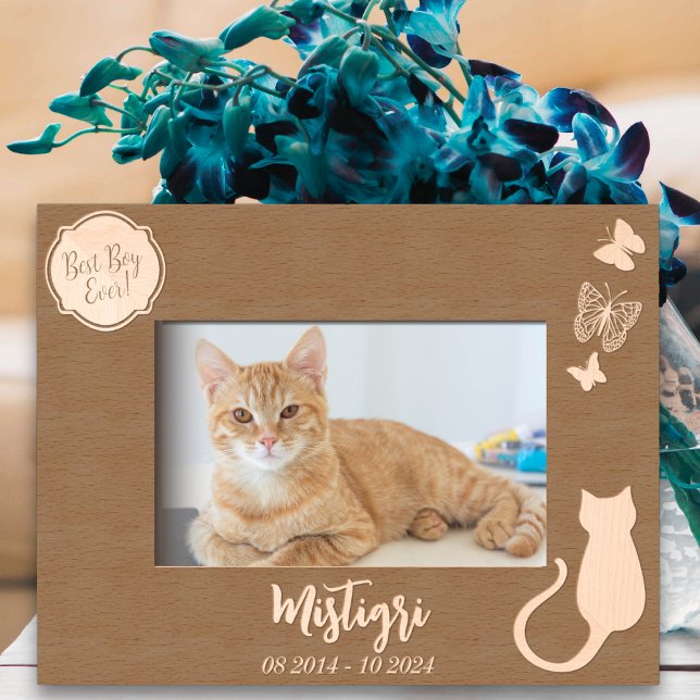 Cat Love Memorial Etched Frames (Creator Uploaded)