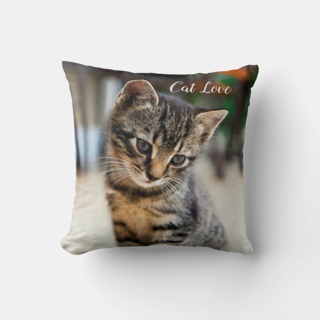 Cat Love Popular Design Gift Cushion (Front)