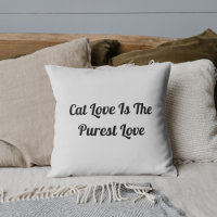 Cat Love Purest Personalise Cute Funny Light Grey