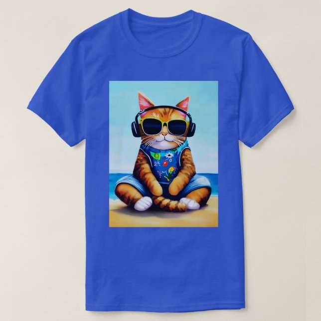 Cat love Summer T-Shirt (Design Front)