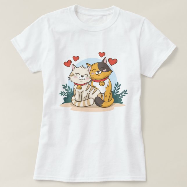 Cat Love T-Shirt (Design Front)