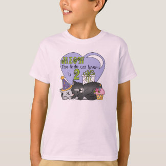 Cat Lover 2nd Birthday Tshirts and Gifts