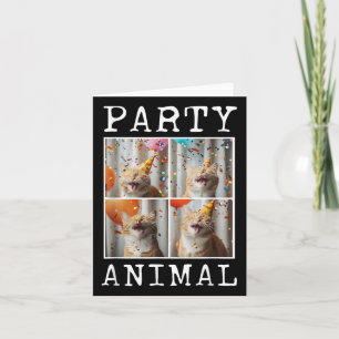Cat Lover Animal Themed Happy Cat Birthday Card