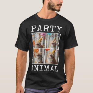 Cat Lover Animal Themed Happy Cat Birthday  T-Shirt