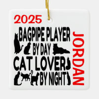 Cat Lover Bagpipe Player CUSTOM