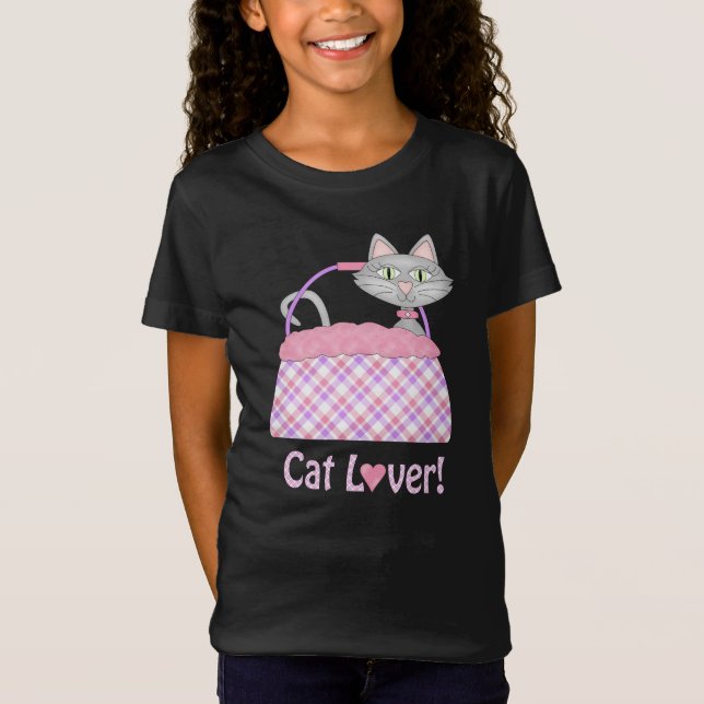 Cat Lover  Bella Jersey T-Shirt (Front)