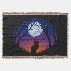 Cat Lover Blanket Personalised Cat Throw Blanket