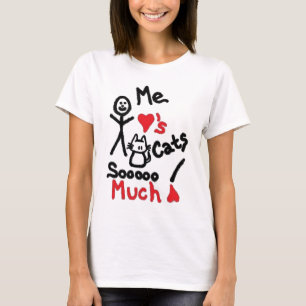Cat Lover Cartoon T-Shirt