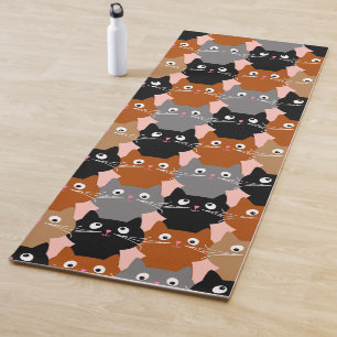 CAT LOVER CATS ART YOGA MATS