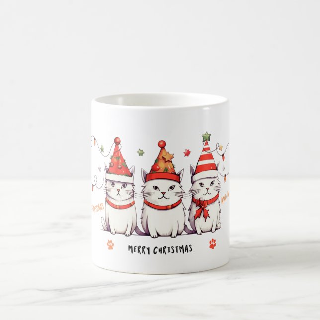 Cat Lover Christmas Snowflake Coffee Mug  (Center)