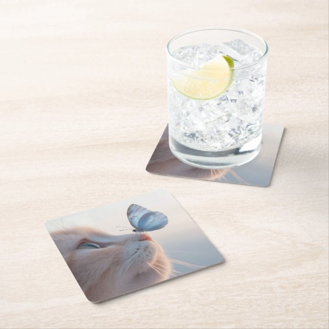 Cat Lover Coaster – Fun Table Decor (Insitu)