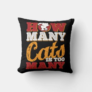 Cat Lover Crazy Cat Lady Kitty Cat Mum Dad Kitties Cushion