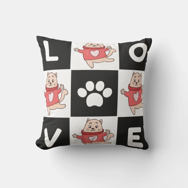 cat lover cushion (Front)