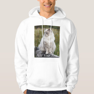 Cat Lover Custom Photo and Name Personalised Hoodie